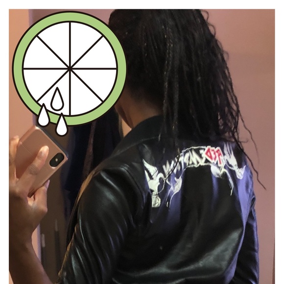 Red Valentino Black Leather Jacket - Picture 2 of 2